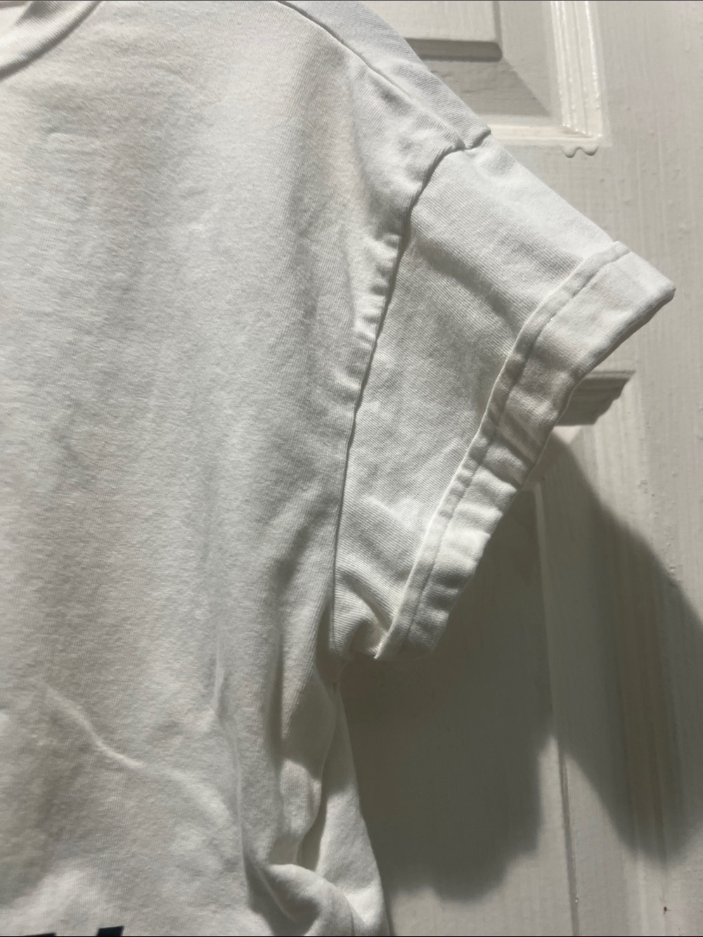 Gymshark White Cropped Logo Tee - Picture 5 of 8